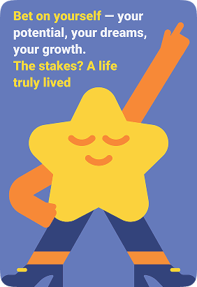 “Bet on Yourself” digital poster